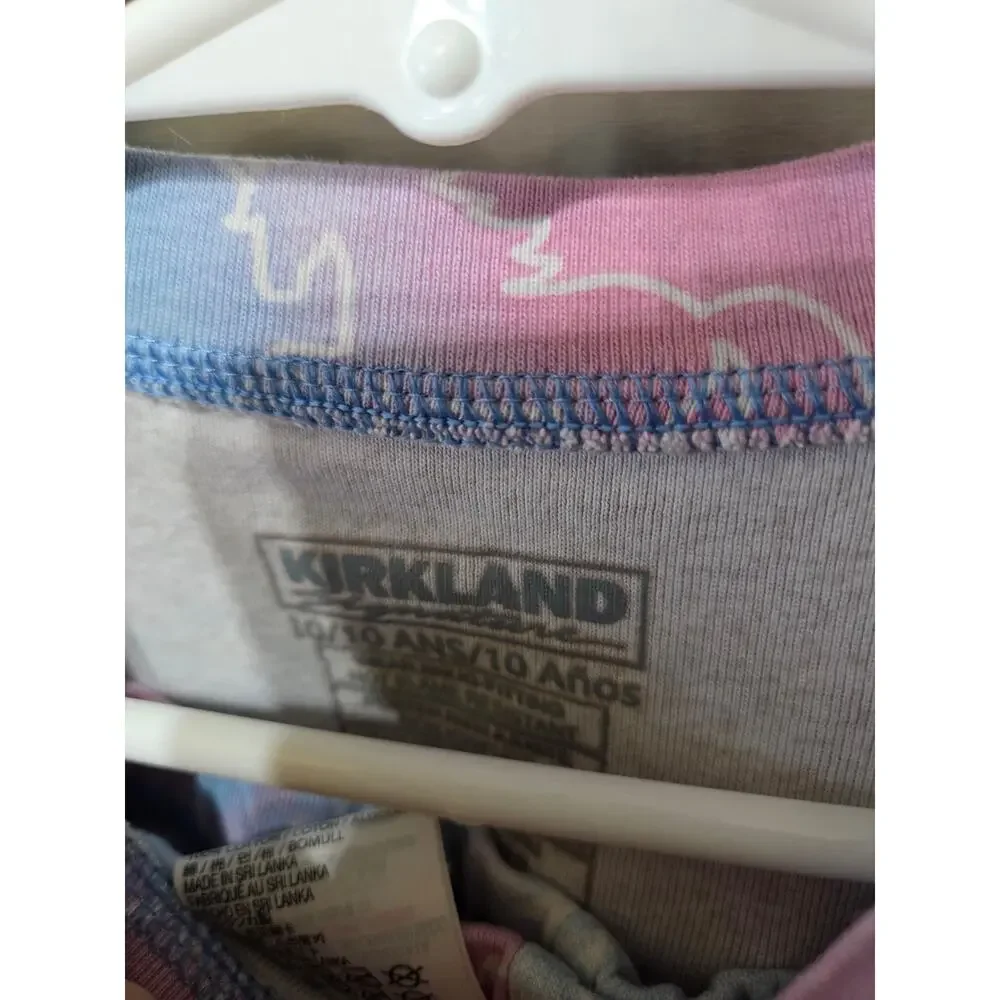 5/$15 Pastel Unicorn Pajamas - Kirkland - 10